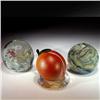 Image 1 : LOT OF 3: Lundberg, 2 Abstract Paperweights