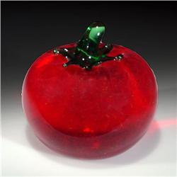 Joseph Zimmerman 1983 Red Tomato Paperweight