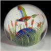 Image 1 : John Murphy Duck and Cattails Paperweight