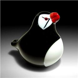 Orient & Flume Art Glass Puffin Paperweight