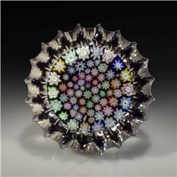 P. McD Glass Studio Millefiori Paperweight