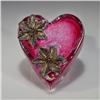 Image 1 : Andrew Fote Heart In Blossom Paperweight