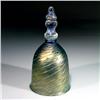 Image 1 : Steven Maslach 1980 Iridescent Gold Glass Bell