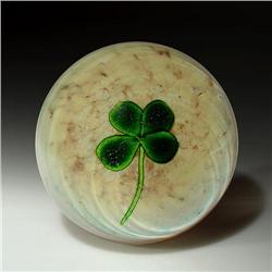 Vintage 4 Leaf Clover Paperweight