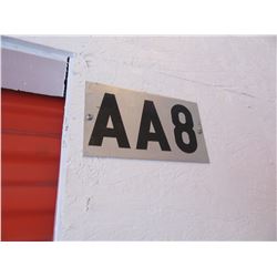 17 STREET LOCATION - Unit #AA08 (Approx. 7.5' x 10')