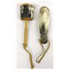 Image 4 : Native American Onondaga Horn Scoop and Rattle