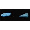 Image 2 : Collection of Dyed Howlite Turquoise Cabochons