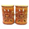 Image 1 : 2 Mexican Pottery Light Wall Sconces