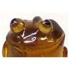 Image 2 : Zuni Amber Frog Fetish by Ricky Laahty
