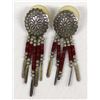 Image 1 : Quoc Turquoise Company Sterling Concho Earrings