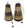 Image 1 : 2 Native Americana Ceramic Kokopelli Bells