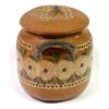 Image 3 : Mexican Redware Pottery Lidded Bean Pot