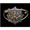 Image 1 : Mexican Wire Spider and Web Cuff Bracelet