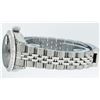 Image 5 : Rolex Ladies Stainless Steel Quickset Slate Grey Diamond Lugs Datejust Wristwatc