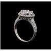 Image 4 : 14KT White Gold 1.35 ctw Diamond Ring