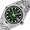 Image 1 : Rolex Mens Stainless Steel Diamond Lugs Green Vignette & Emerald Datejust 36MM