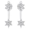 Image 1 : 14k White Gold 0.35CTW Diamond Earrings, (I2-I3/H-I)