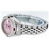 Image 5 : Rolex Ladies Stainless Steel Pink MOP Diamond & Ruby Datejust Wristwatch 26MM