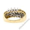 Image 8 : 14kt Yellow Gold 1.10 ctw Prong Set Round Brilliant Diamond 3 Row Band Ring