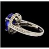 Image 3 : GIA Cert 7.72 ctw Tanzanite and Diamond Ring - 14KT White Gold