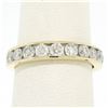 Image 5 : 14k Yellow Gold 1.05 ctw Round Diamond Band Ring