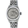 Image 5 : Rolex Ladies Stainless Steel Slate Grey Diamond 26MM Datejust Wristwatch