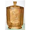 Image 1 : Sowerby PANDORA  Art Deco Glass Vanity Jar #1384535