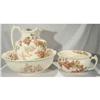 Image 1 : Basin, Ewer & Potty.English Victorian set #1384870
