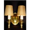 Image 1 : Two light brass sconce   #1384888