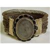 VICTORIAN 14k Gold & Hair Mourning Bracelet #1396092