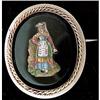 Image 1 : VICTORIAN 14k Gold Micromosaic Pin, c. 1860  #1396128