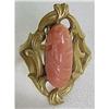 ART NOUVEAU 10k Gold & Coral Cameo Ring #1396155