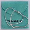 TIFFANY & CO Sterling Open Heart Earrings, ELSA#1396277