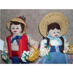 Cloth pair of dolls foreign made #1396322