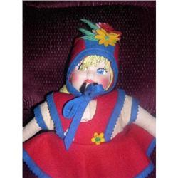 Georgene Novelities Cloth Molded Face Doll #1396363