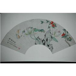 20th Century Chinese Fan Painting #1396417