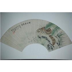 20th Century Chinese Fan Painting #1396420