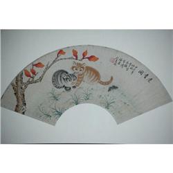 20th Century Chinese Fan Painting #1396426