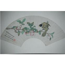 20th Century Chinese Fan Painting #1396428