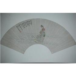 20th Century Chinese Fan Painting #1396429