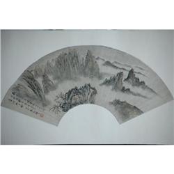 20th Century Chinese Fan Painting #1396437