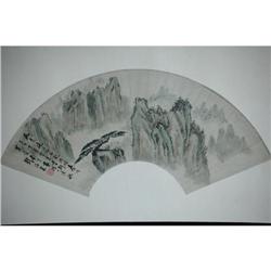 20th Century Chinese Fan Painting #1396439