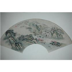 20th Century Chinese Fan Painting #1396442