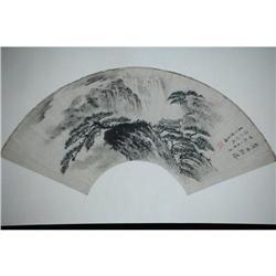 20th Century Chinese Fan Painting #1396443