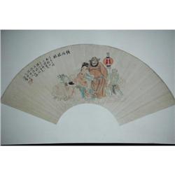 20th Century Chinese Fan Painting #1396446