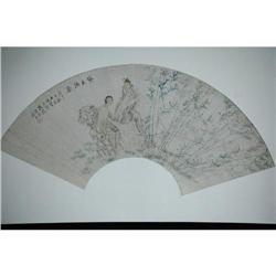 20th Century Chinese Fan Painting #1396450