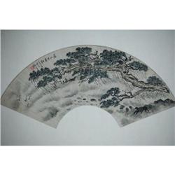 20th Century Chinese Fan Painting #1396451