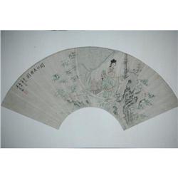 20th Century Chinese Fan Painting #1396452