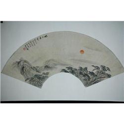 20th Century Chinese Fan Painting #1396455