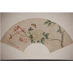 20th Century Chinese Fan Painting #1396461